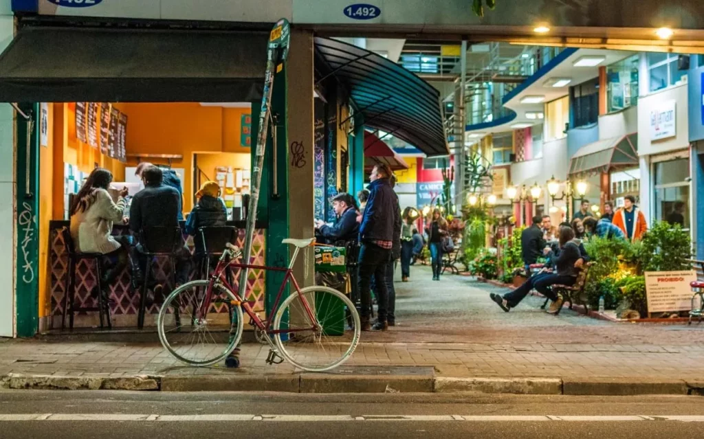 A street in Sao Paulo, Brazil