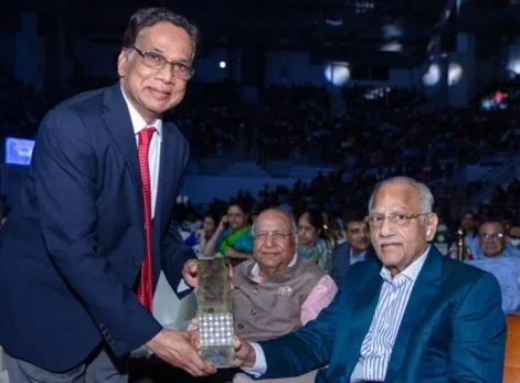 Dr KJ Reddy with Apollo Hospitals Founder, Dr PC Reddy