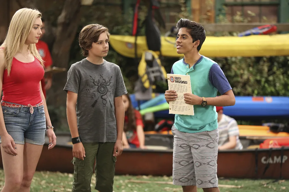 Karan Brar with co-actors on the Disney show