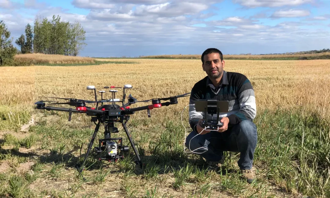 Keshav Singh: Agrophysicist and drone pilot at the forefront of data-led farming in North America