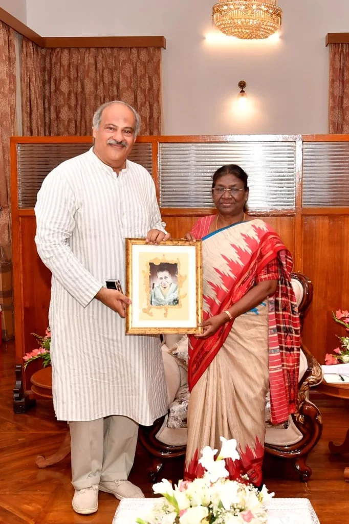 Lalit Verma with President Droupadi Murmu