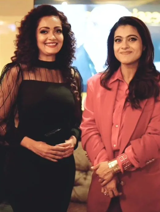 Sheena Chohan with Kajol on the sets of The Trial