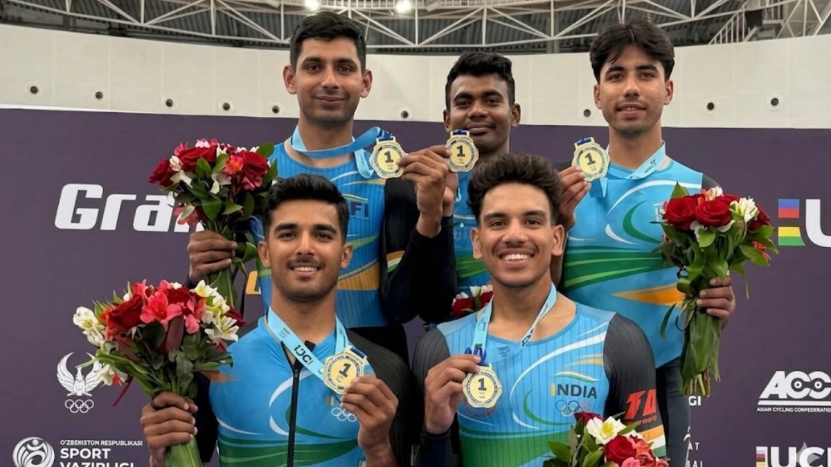 India Wins Gold in 4000m Elite Team Pursuit at Tashkent Track Cycling Championship 2026