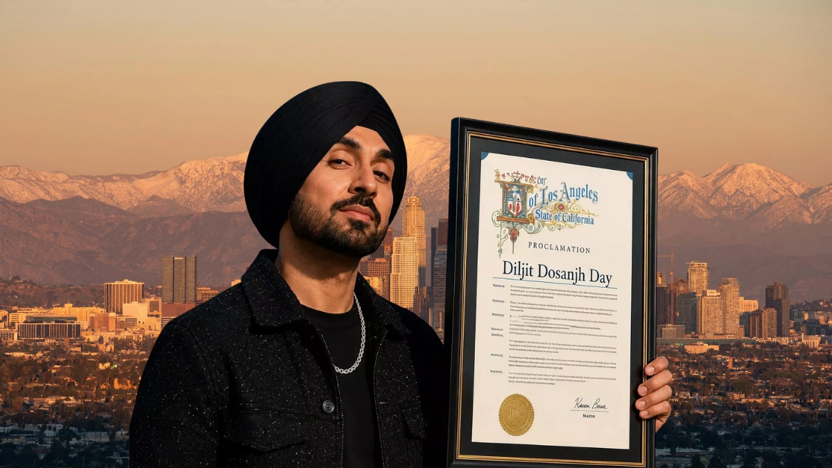 Los Angeles Declares 'Diljit Dosanjh Day' — City of Los Angeles Honors Diljit Dosanjh, Punjabi Music Icon, on January 6, 2027