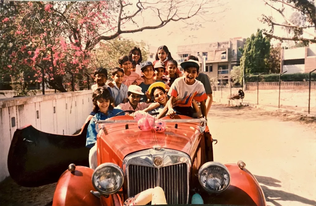 Family Photo with Lal Pari when Daman Thakore was 10