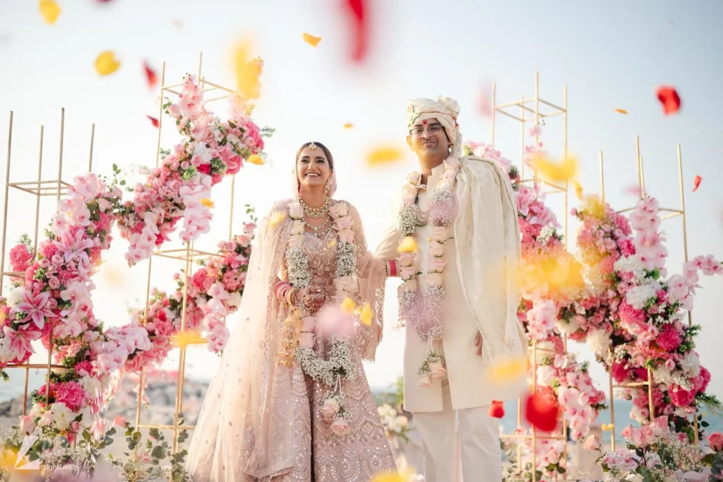 Still from a wedding organised by Party Cruisers