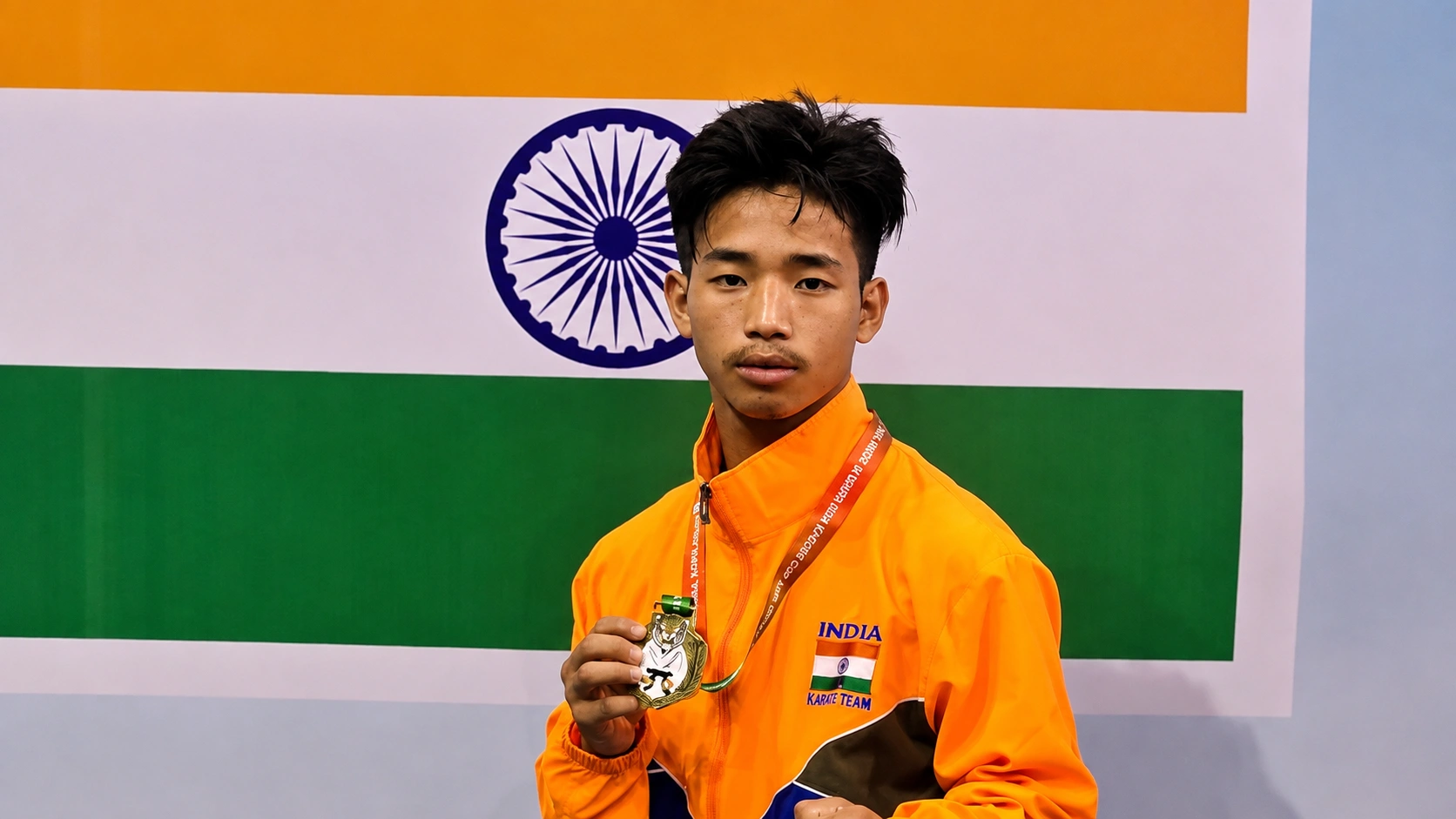 Arunachal Pradesh's Khya Tai Bengde Clinches Gold in Senior Male Team Kata at South Asian Karate Championship