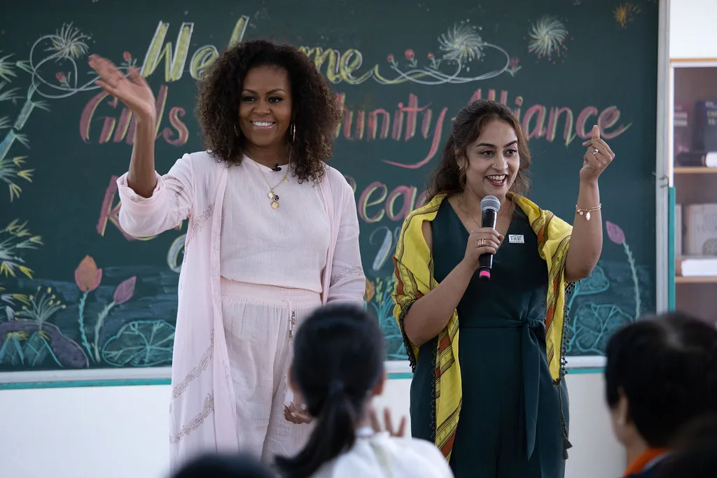 Michelle Obama & Geetha Murali