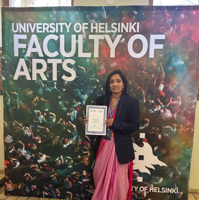 Bompelly Bhavani_Winner of National Teachers Award 2026 during her trip to Finland