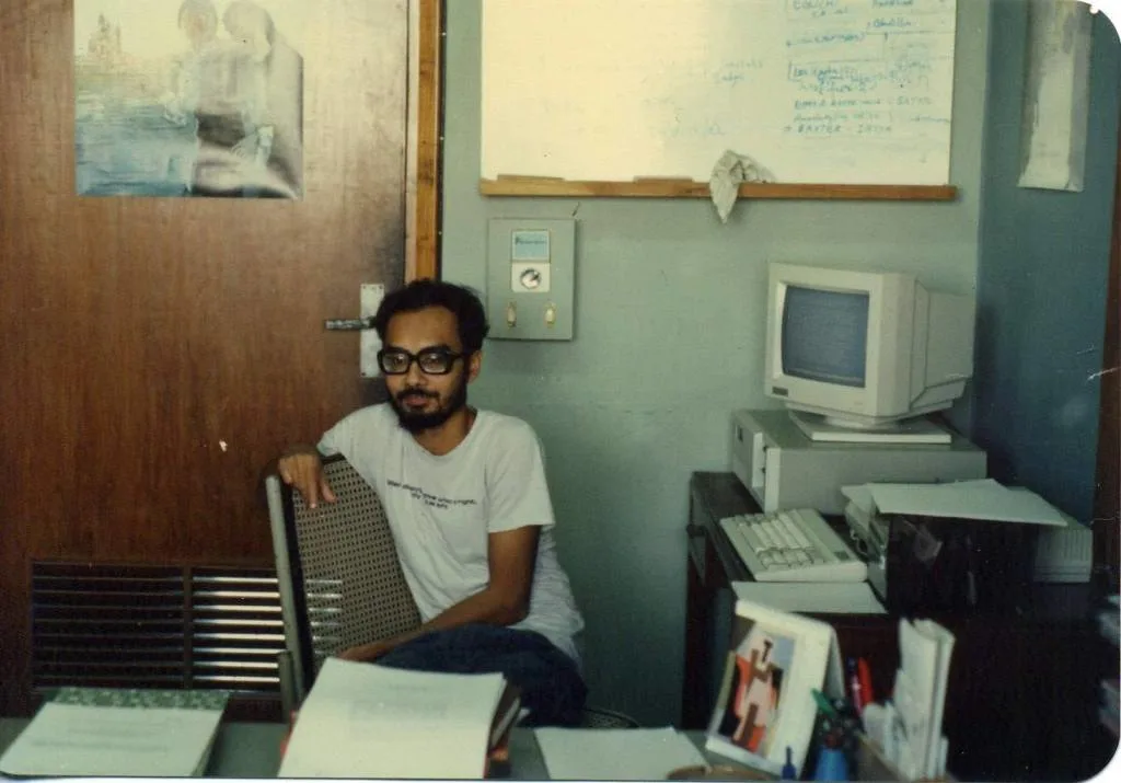 Ashoke Sen during earlier days of his career