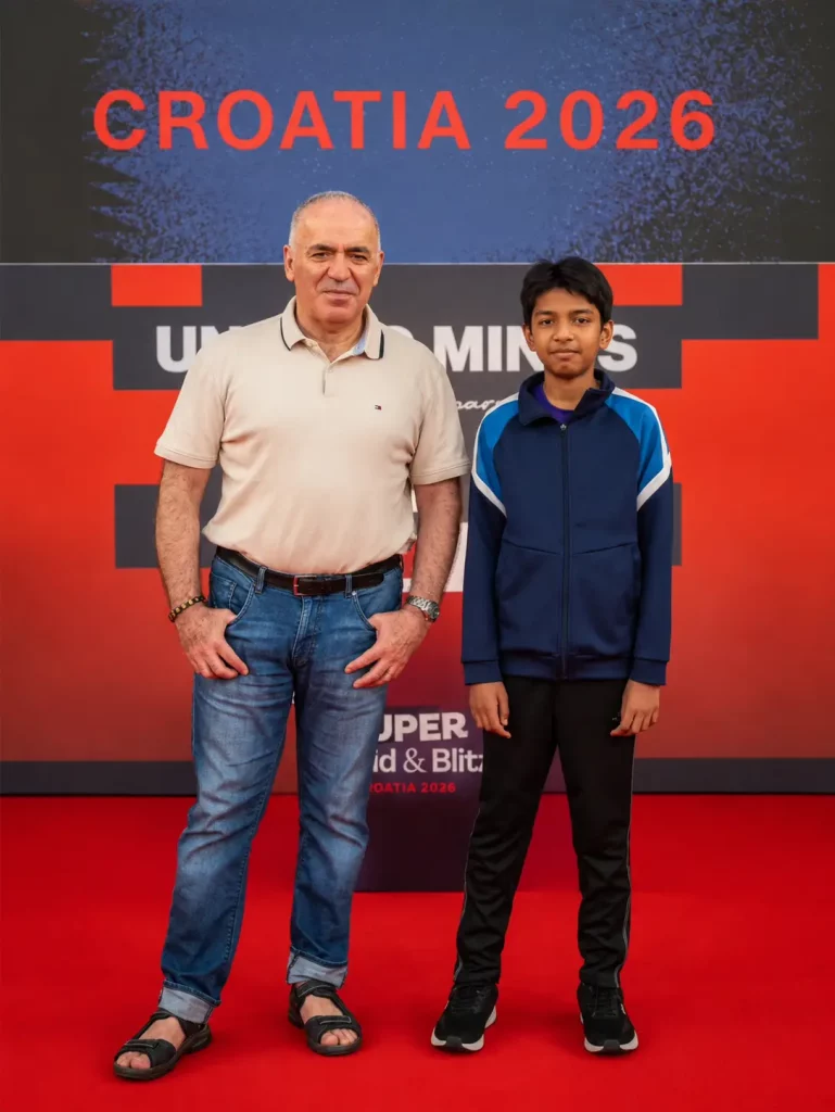 Supratit with Kasparov