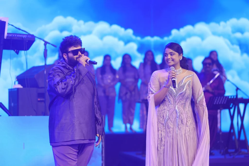 Soha Narayanam with Thaman S