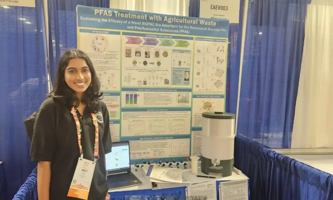 Aditi Swain: Award-winning teen making breakthroughs in clean water innovation